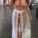 Sexy See-Through White Gauze Skirt