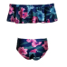 Euramerican Style Floral Print Polyester Two-piece Swimwear