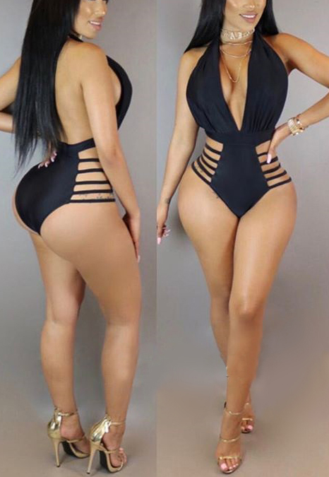 Ployester Solid One Pieces