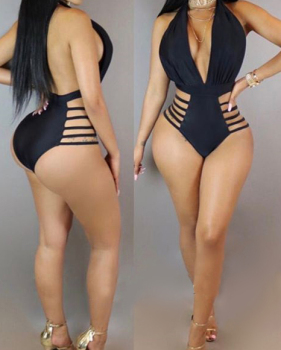 Ployester  Solid One Pieces