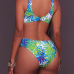 Sexy Printed Backless Polyester One-piece Swimwear
