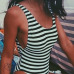 Striped One Pieces