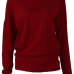  Leisure Dew Shoulder Wine Red Cotton Shirts