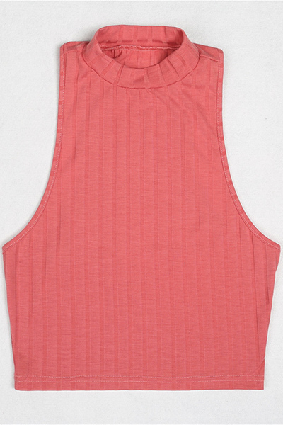  Pullovers Cotton O Neck Sleeveless Solid T-shirt