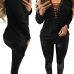 Sexy Deep V Neck Hollow-out Black Knitting Sweaters