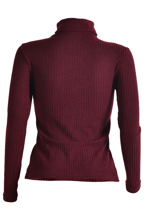 Sexy Deep V Neck Hollow-out Wine Red Knitting Sweaters