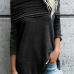  Off The Shoulder Solid Casual T-shirt