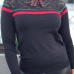  Stylish Round Neck Lace Patchwork Striped Black Cotton T-shirt