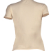 Sexy Round Neck Short Sleeves Hollow-out Apricot Qmilch T-shirt