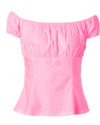 new cotton tee pink one word collar elastic sleeve t-shirt #94938