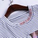 2019 summer new women's striped top two-piece casual suit fashion bib #94988