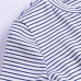 2019 summer new women's striped top two-piece casual suit fashion bib #94988