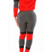 Casual O Neck Long Sleeves Color-block Splicing Polyester Two-piece Pants Set