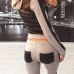 Fashion Long Sleeves Patchwork Grey Knitting Two-piece Pants Set