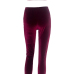 Solid Color Bateau Neck Sleeveless Wine Red Two-piece Pants Set